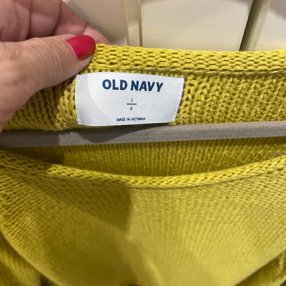 Gorgeous lime green/neon yellow cotton tunic sweater.Awesome top. Almost new - Picture 3 of 3